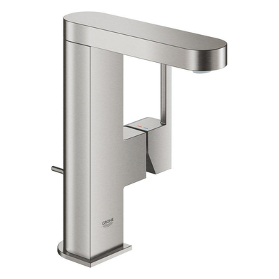 GROHE Plus robinet de lavabo économique m-size avec garniture de vidage supersteel