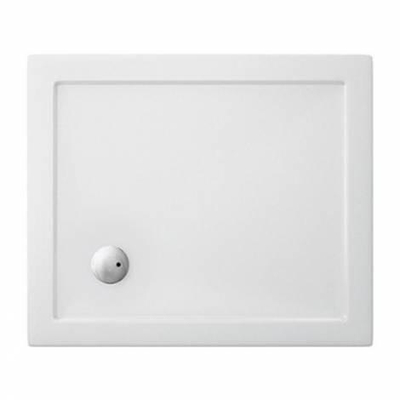 Crosswater Showertray Douchebak - 90x80x4cm rechthoek - wit