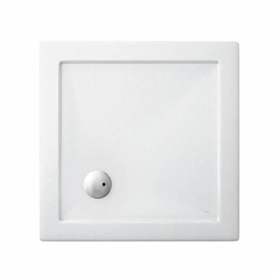 Crosswater Showertray douchebak - 80x80x4cm - vierkant - acryl - glans wit