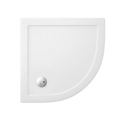 Crosswater Showertray Douchebak - 90x90x4cm kwartrond - wit