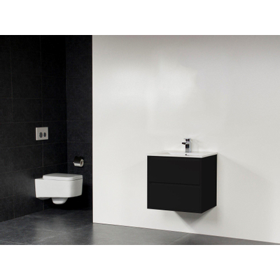 Saniclass New Future Empoli Meuble salle de bains 60cm sans miroir noir