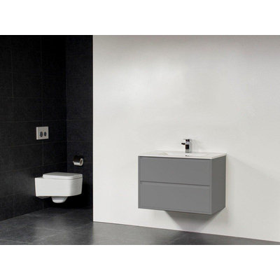 Saniclass New Future Empoli Meuble salle de bains 80cm sans miroir gris