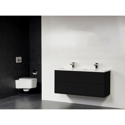 BRAUER New Future Bologna Meuble salle de bains 120cm sans miroir noir