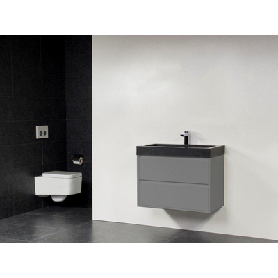 BRAUER New Future Black Spirit Meuble salle de bains 80cm sans miroir gris