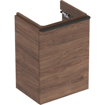 Geberit Smyle meuble sous-lavabo pour lave-mains 1 porte 44cm noyer hickory