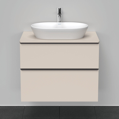 Duravit D-neo Meuble sous vasque 80x55x66.4cm 2 tiroirs Taupe mat