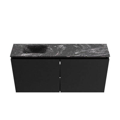 MONDIAZ TURE-DLUX Meuble de toilettes 100cm Urban. EDEN lavabo Lava position gauche. Avec 1 trou de robinet.
