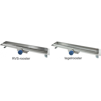 Wiesbaden tegelrooster voor douchegoot 70 x 7 cm RVS