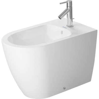 Duravit starck me standing bidet 37x60cm avec trou pour robinet avec trop-plein blanc mat