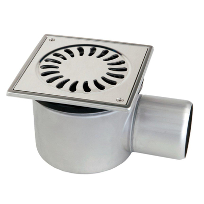 Van Den Berg siphon de sol 15.6x15.6cm 75 mm INOX