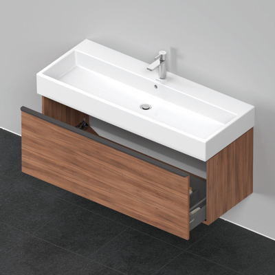 Duravit D-Neo wastafelonderkast 118.4x44x44.2cm 1 lade Noten Mat