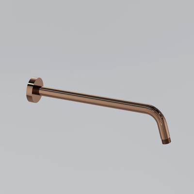 Fortifura Calvi Ensemble de douche à encastrer - thermostatique - bras mural - douche principale de 30 cm - douchette à main - flexible de douche lisse - cuivre brossé PVD