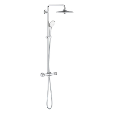 GROHE Euphoria Regendoucheset Opbouw- hoofddouche 26cm - massage handdouche rond - thermostatisch - chroom