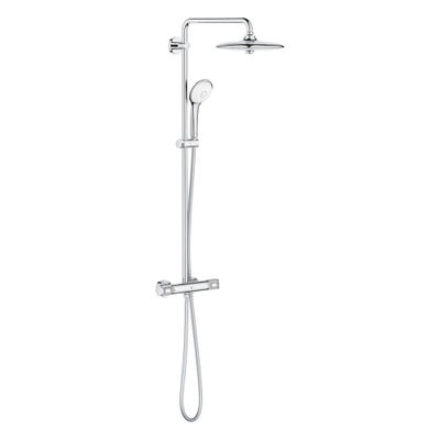 Grohe Euphoria systeem 260 douchesysteem thermostatisch met Euphoria hoofddouche + 110 massage handdouche rond chroom TWEEDEKANS