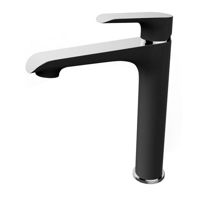 Xellanz Tarma mitigeur de lavabo haut noir/chrome