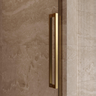 BRAUER Cosmic Nisdeur - 70x200 - draaiend - helder - glas omkeerbaar incl. glascoating - geborsteld goud PVD