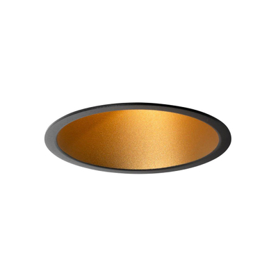QAZQA Dept Inbouwspot - 1 spot - IP44 - Rond - Zwart