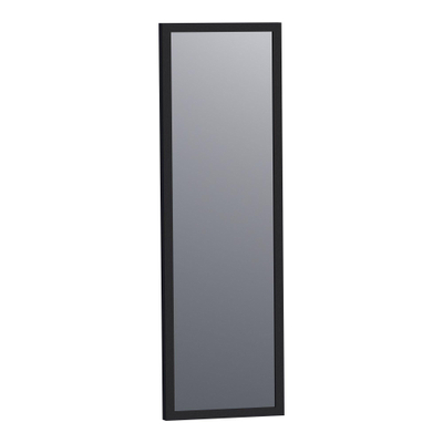 BRAUER Onyx spiegel - 25x80cm - rechthoekig - zwart geborsteld frame