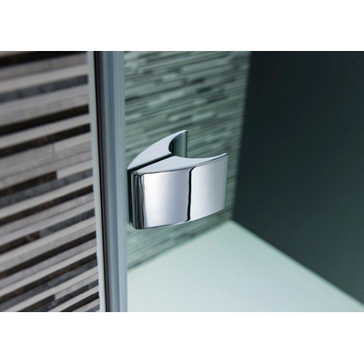 Crosswater Design Cabine de douche 120x70x195cm verre clair et profilé argenté