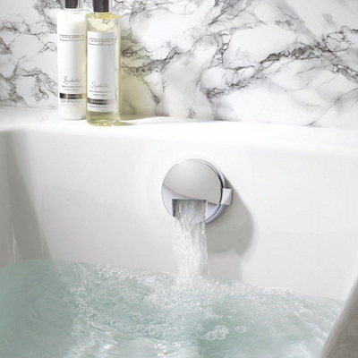 Crosswater Bath Fill Set remplir vider bain - prolongé 100cm - avec bonde et trop plein - chrome