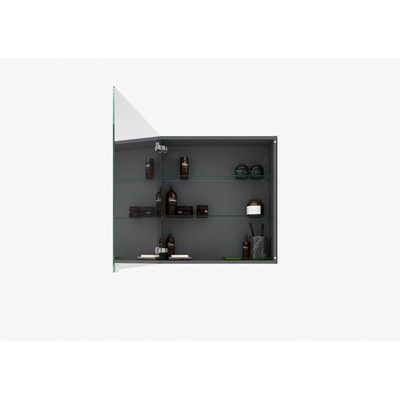 Plieger Lusso spiegelkast – 60.6x64x15.7 cm – 1 deur, linksdraaiend – Spiegel