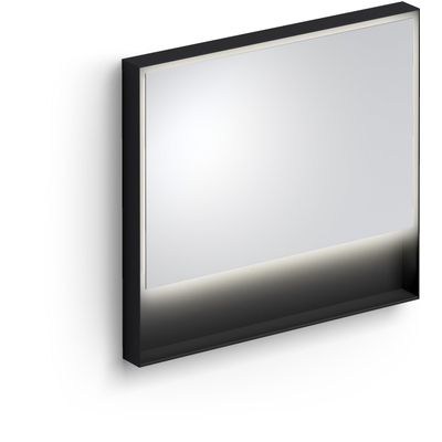 Clou Look at Me Miroir avec éclairage IP44 LED 90x80cm Noir mat