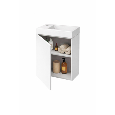 GO by Van Marcke Vikos fonteinset - 40cm - deur rechts - kraangat links - white standard (wit)