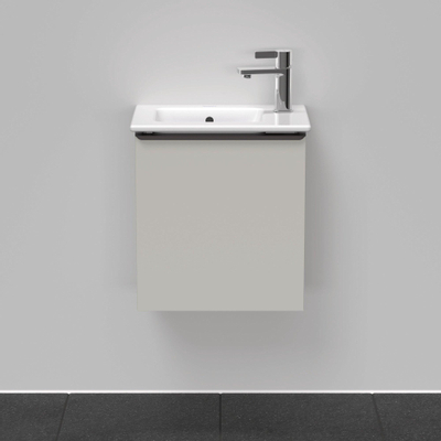 Duravit D-Neo wastafelonderkast 41x44x27.4cm Rechtsdraaiend 1 deur Betongrijs Mat