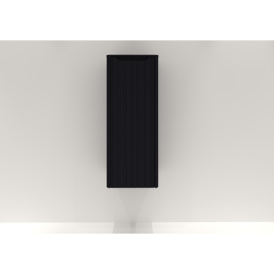 H&R badmeubelen Juice Halfhoge Kast - 40x35x100cm - met ronde hoeken - 3D-front - 1 deur - linksdraaiend - antraciet mat