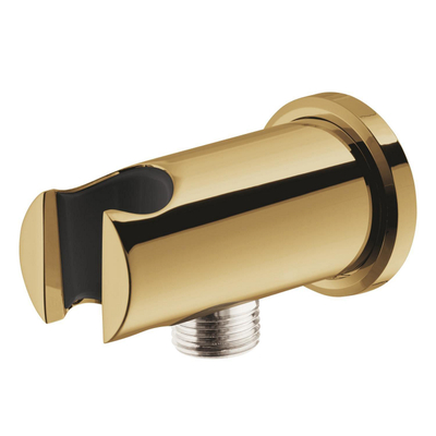 Grohe Rainshower Wandaansluitbocht - 1/2" - met houder - ronde rozet - cool sunrise (goud)