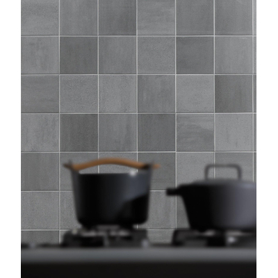 Mosa Scenes Carrelage de sol - 14.6x14.6cm - 7.5mm - Green grey grain