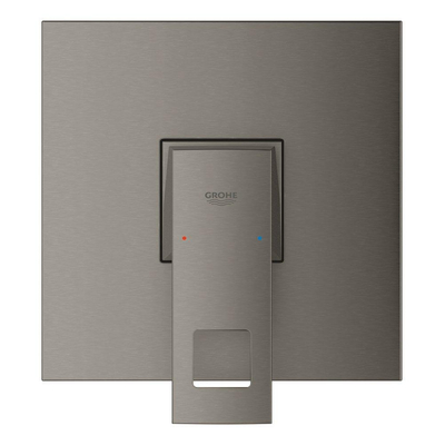 Grohe Eurocube Inbouwthermostaat - 1 knop - zonder omstel - brushed hard graphite