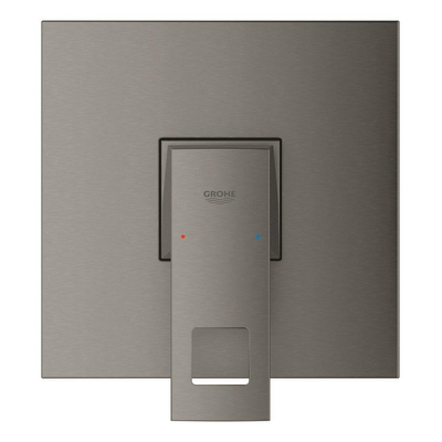 Grohe Eurocube Mitigeur thermostatique encastré - 1 bouton - sans inverseur - graphite dur brossé