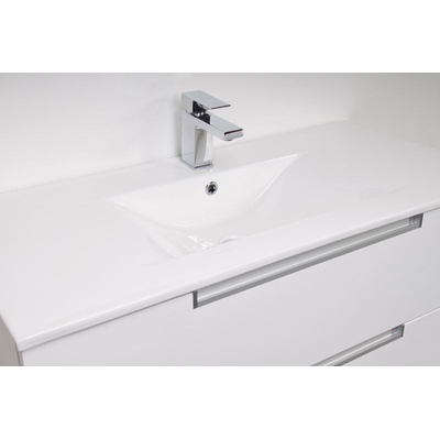 Saniclass Empoli Lavabo pour meuble 120cm 1 vasque 1 trou pour robinetteire céramique blanc SECOND CHOIX