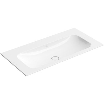 Villeroy & Boch Finion lavabo pour meuble - 100x50cm - sans trou de robinet sans trop-plein Ceramic+ blanc