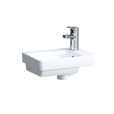 Laufen Pro s Lave-mains 36x25cm 1 trou pour robinet à droite avec trop-plein blanc