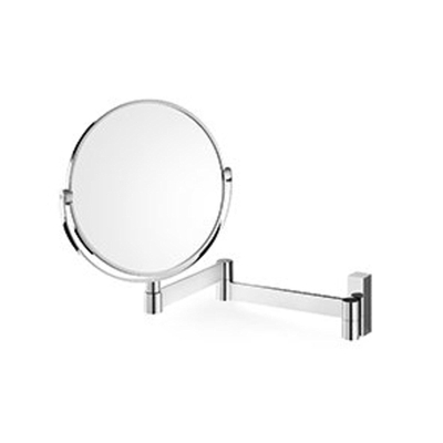 Zack LINEA Miroir de rasage - 43x26x4cm - grossissement 1x/3x - fixation murale - verre miroir - acier inoxydable