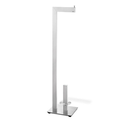 Zack LINEA Toilet Butler - 73x15x18cm - autoportant - Acier inoxydable
