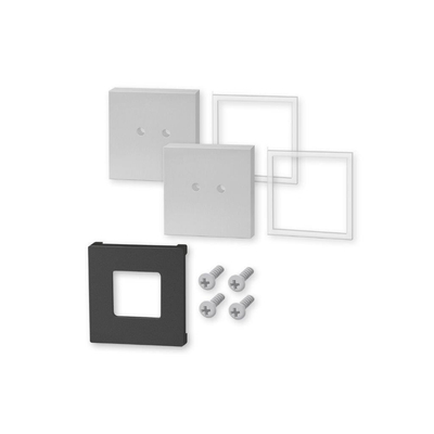 Zack Carvo Wandhouder - voor lijmbevestiging - 4.2x4.2cm - geborsteld RVS