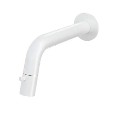 Hotbath Cobber Robinet de lave-mains encastré - bec 18,6 cm - raccourcissable - blanc mat