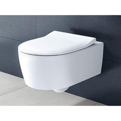 Villeroy & Boch Avento WC suspendu avec réservoir encastrable et plaque de commande vertical chrome mat