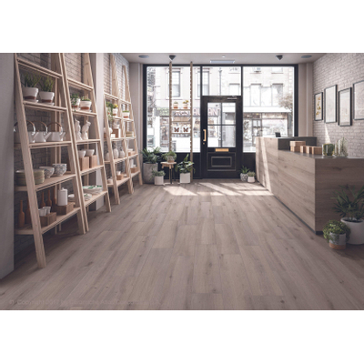Terravito Fissaro carreau mural et de sol - 22.2x89.5cm - 8mm - rectifié - aspect bois - gris