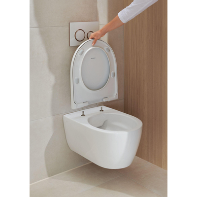 Geberit Icon WC suspendu pack à fond creux rimfree 36.6x53cm avec abattant softclose blanc