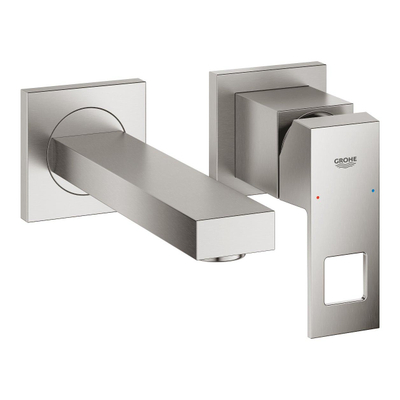 GROHE Eurocube garniture pour robinet mural encastré avec bec 17,2 cm supersteel