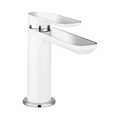 Crosswater Pier Wastafelkraan - 12.2cm - met 10cm uitloop - zonder waste - wit