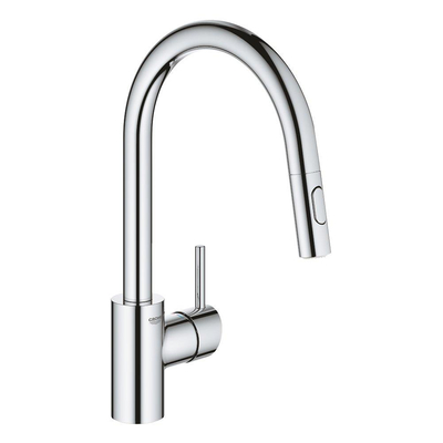 Grohe Concetto Keukenkraan - uittrekbare uitloop - 2 straalsoorten - chroom