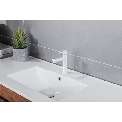 Fortifura Calvi Robinet de lave-mains - 15,4 cm - posé - 1 trou - blanc mat