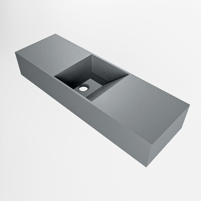 Mondiaz TYNE Fontein - 70x23x12cm - wasbak midden - zonder kraangaten - solid surface - Plata