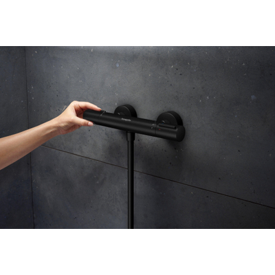 Hansgrohe Ecostat Element Mitigeur de Douche - en saillie - thermostatique - noir mat
