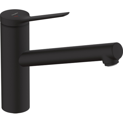 Hansgrohe Zesis M33 Mitigeur de cuisine - 15 cm - monocommande - CoolStart - EcoSmart - 1 jet - Noir mat